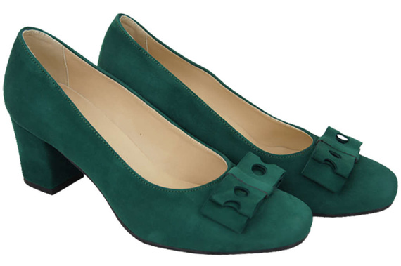 Women's shoes Pumps Natural leather suede 163 ElitaBut