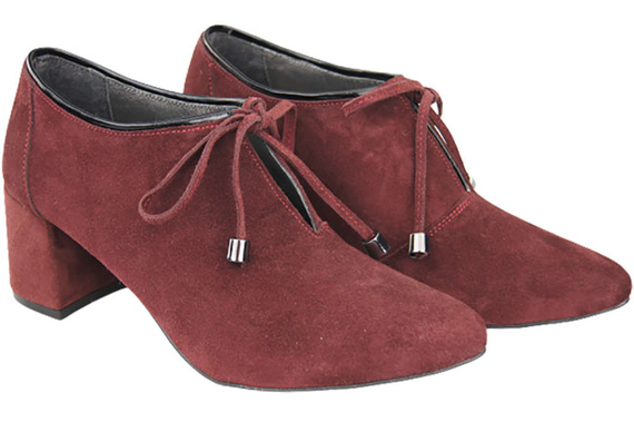 Women's shoes Low shoes Natural leather velor 183 ElitaBut