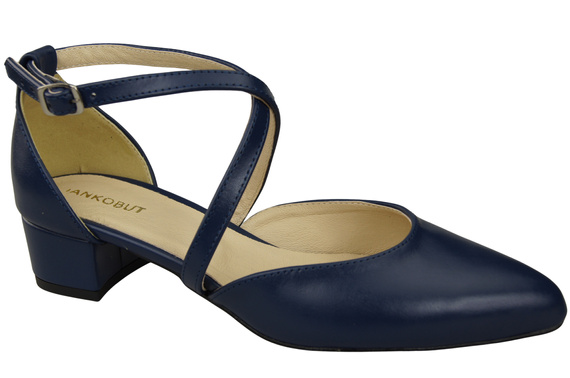 Women’s Leather Sandals  with Straps Low Heel 223 ElitaBut