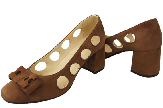 Women's shoes Pumps Natural leather suede 182 ElitaBut