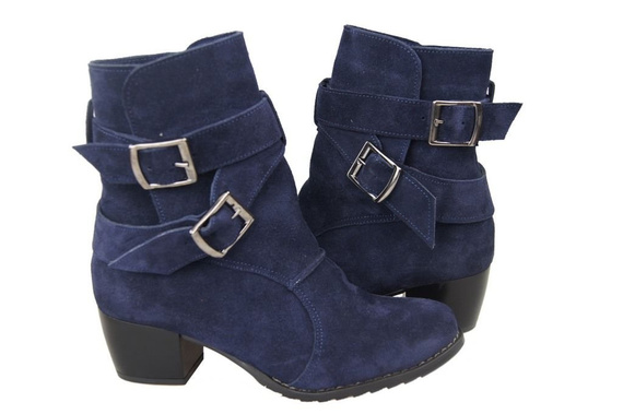 Shoes Women's boots Natural leather Velor 119 ElitaBut