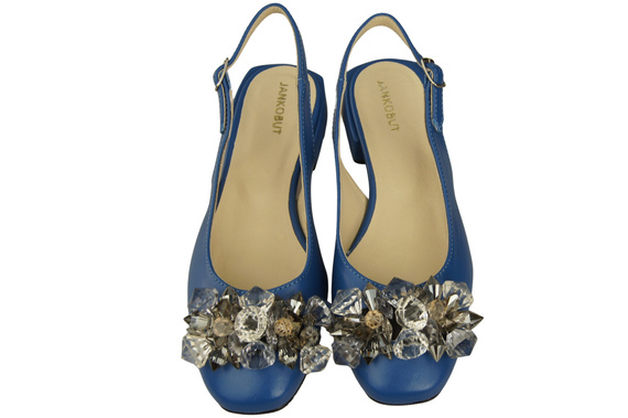 Women's Shoes Sandals with Crystals Natural Leather 215 ElitaBut