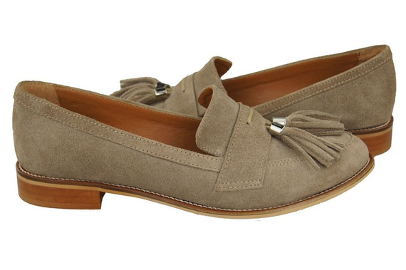 Shoes Women's loafers Natural Leather Velor 134 ElitaBut
