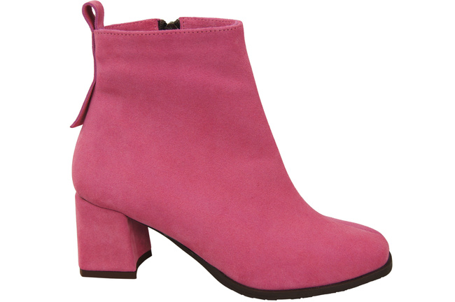 Women’s ankle boots in genuine suede leather, stable block heel, with zipper – 224 ElitaBut