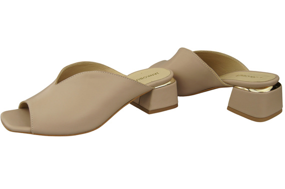 Women's Shoes High-Heeled Flip-Flops Natural Leather 210 ElitaBut