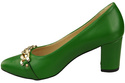 Classic Women's  Pumps Shoes made of Natural Leather with a Gold Decorative Chain 200 ElitaBut