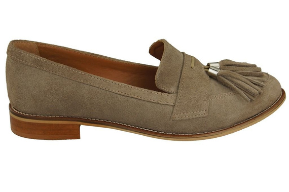 Shoes Women's loafers Natural Leather Velor 134 ElitaBut