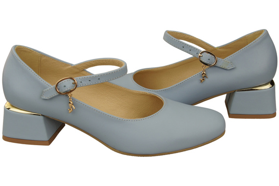 Women's shoes Pumps with a strap, natural leather 202 ElitaBut