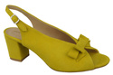Obuwie Damskie Sandały Cytrynowe skóra naturalna Zamszowa 148 ElitaBut