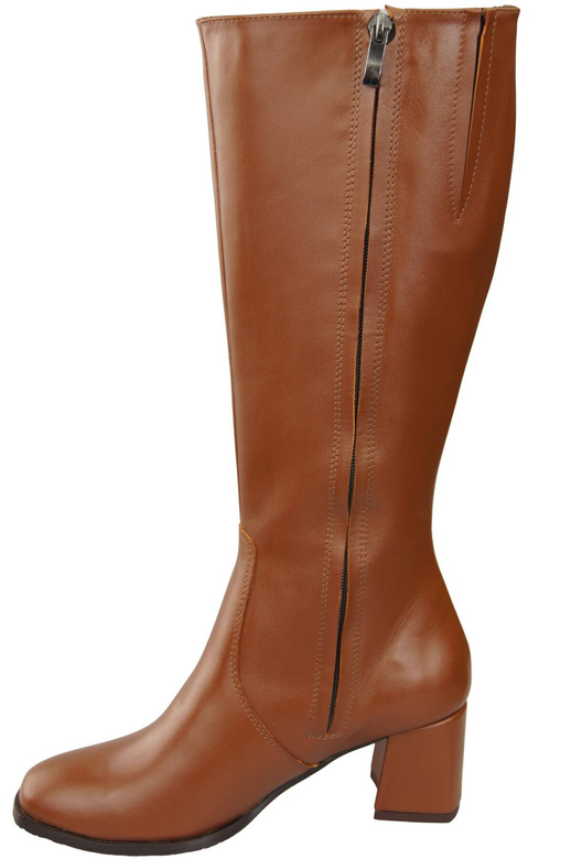 Comfortable Footwear Women's Boots Low Heel Natural Leather 212 ElitaBut