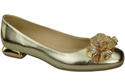 Women's Pumps with Crystals Flat Natural Leather 216 ElitaBut