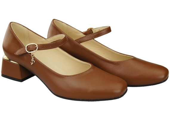 Women's shoes Pumps with a strap, natural leather 202 ElitaBut