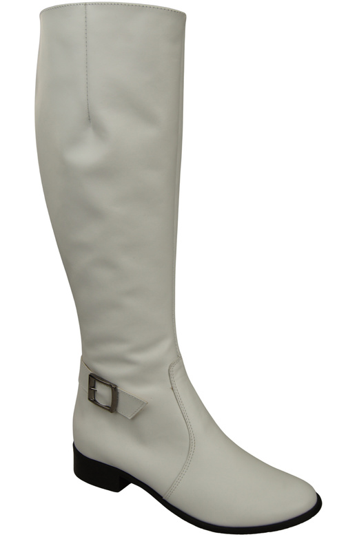 Women’s  leather boots, lined officer boots, flat 225 ElitaBut