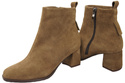 Women’s ankle boots in genuine suede leather, stable block heel, with zipper – 224 ElitaBut
