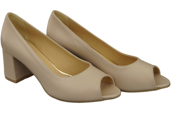 Women's Shoes PEEP TOE Natural leather 192 ElitaBut