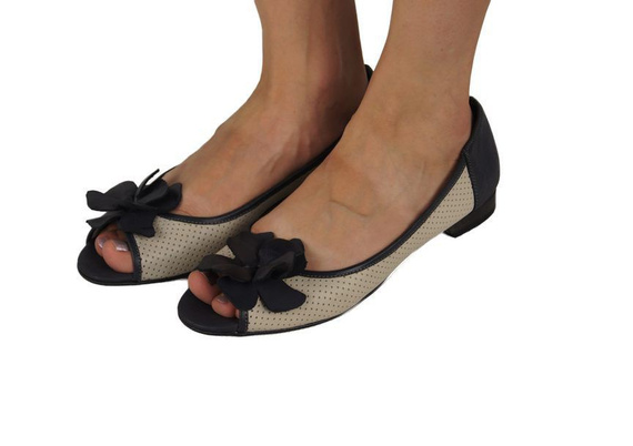 Women's Ballerinas Shoes Natural Leather 710 ElitaBut