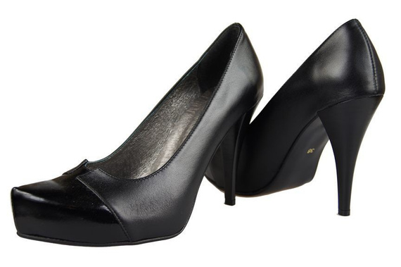 Women's shoes natural leather Black 897 ElitaBut