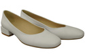 Comfortable Women's Shoes Flat Pumps, Natural Leather 204 ElitaBut