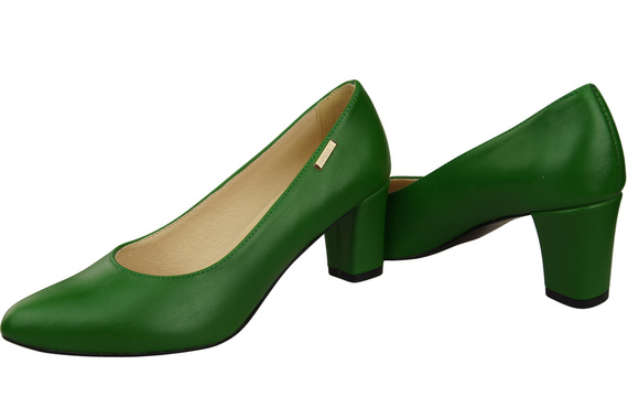 Classic Smooth Pumps Shoes Women's Black Natural Leather 213 ElitaBut