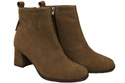 Women’s ankle boots in genuine suede leather, stable block heel, with zipper – 224 ElitaBut