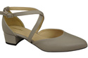 Women’s Leather Sandals  with Straps Low Heel 223 ElitaBut