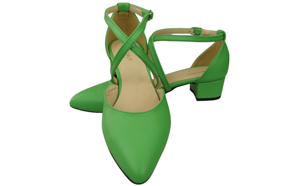 Women’s Leather Sandals with Straps Low Heel 223 ElitaBut