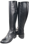 Women’s  leather boots, lined officer boots, flat 225 ElitaBut