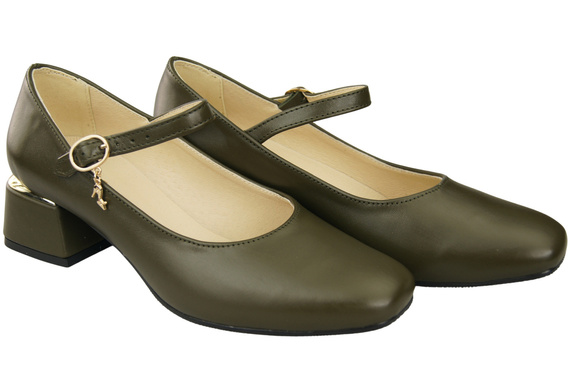 Women's shoes Pumps with a strap, natural leather 202 ElitaBut