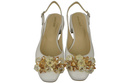 Women's Shoes Sandals with Crystals Natural Leather 215 ElitaBut