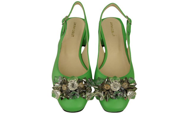 Women's Shoes Sandals with Crystals Natural Leather 215 ElitaBut