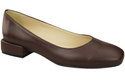 Comfortable Women's Shoes Flat Pumps, Natural Leather 204 ElitaBut