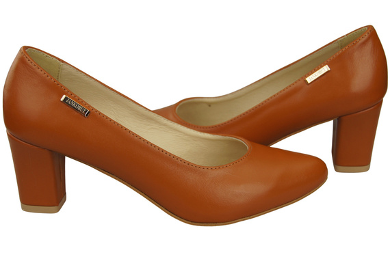 Classic Smooth Pumps Shoes Women's Black Natural Leather 213 ElitaBut