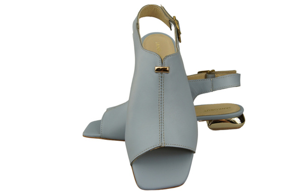 Comfortable Women's Shoes Sandals Flat Gold Heel Natural Leather 207 ElitaBut