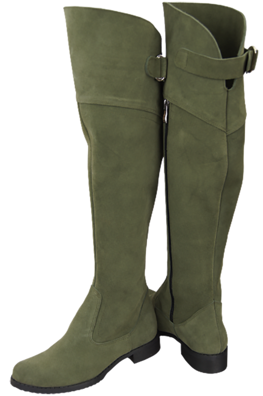 Shoes Boots Women Boots Over-the-knee boots Over-the-knee natural leather Velor 154 ElitaBut