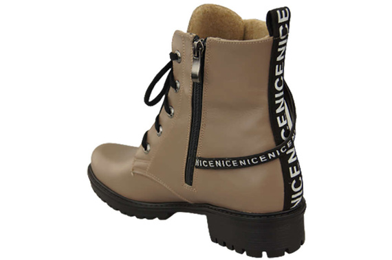 Footwear Boots Women's boots with the inscription NICE Natural Leather 173 L ElitaBut