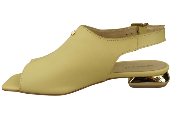 Comfortable Women's Shoes Sandals Flat Gold Heel Natural Leather 207 ElitaBut