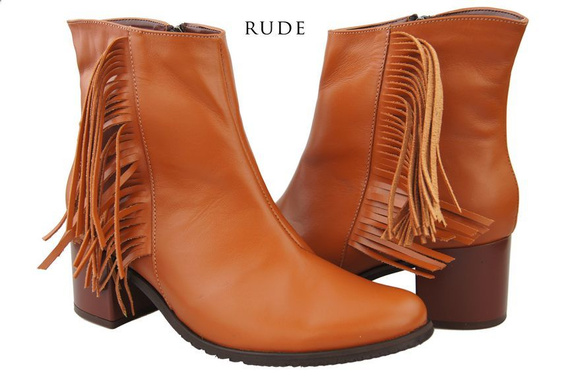 Obuwie Botki Damskie skóra naturalna 935