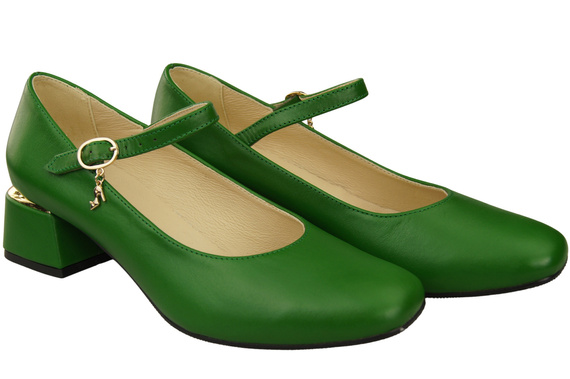 Women's shoes Pumps with a strap, natural leather 202 ElitaBut