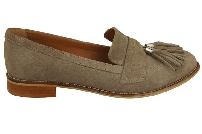 Shoes Women's loafers Natural Leather Velor 134 ElitaBut