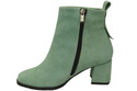 Women’s ankle boots in genuine suede leather, stable block heel, with zipper – 224 ElitaBut