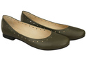 Women's Shoes Comfortable Ballerinas Natural Leather 162 ElitaBut