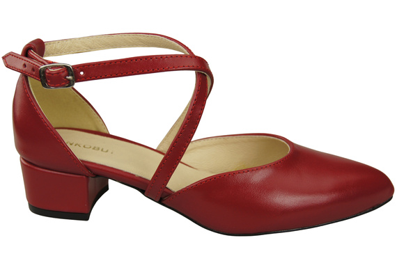 Women’s Leather Sandals with Straps Low Heel 223 ElitaBut