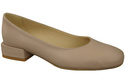 Comfortable Women's Shoes Flat Pumps, Natural Leather 204 ElitaBut