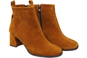 Women’s ankle boots in genuine suede leather, stable block heel, with zipper – 224 ElitaBut