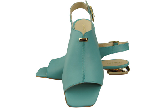 Comfortable Women's Shoes Sandals Flat Gold Heel Natural Leather 207 ElitaBut