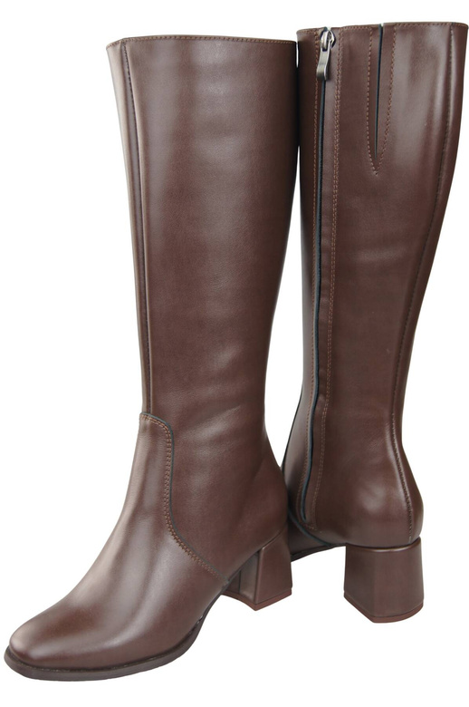 Comfortable Footwear Women's Boots Low Heel Natural Leather 212 ElitaBut