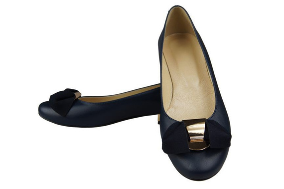 Women's Ballerinas Shoes Natural Leather 894 ElitaBut