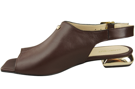 Comfortable Women's Shoes Sandals Flat Gold Heel Natural Leather 207 ElitaBut