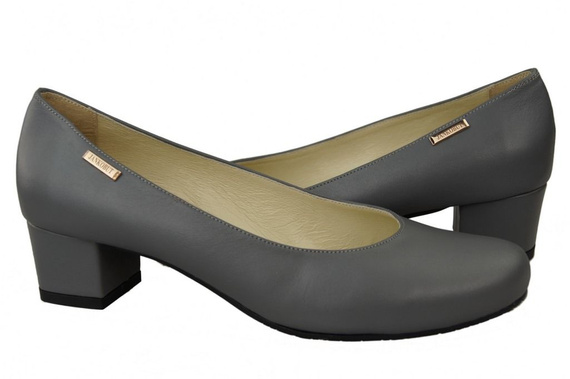 Obuwie Damskie Czółenka Skóra naturalna 116 Popiel ElitaBut