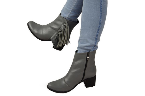 Obuwie Botki Damskie skóra naturalna 935